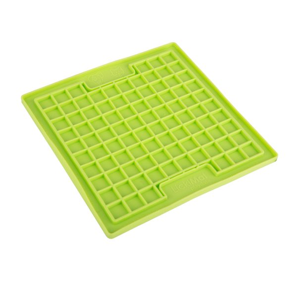 Lickimat Classic Playdate Slow Feeder Cat and Dog Mat Green For Discount