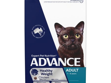 Advance Healthy Weight Chicken Adult Dry Cat Food 1.5kg on Sale