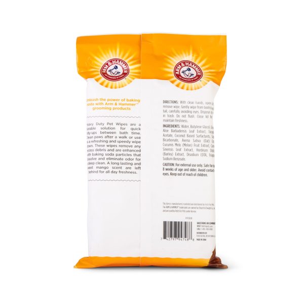 Arm and Hammer Heavy Duty Pet Wipes Mango Online Hot Sale