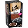 Dine Classic Cuts in Gravy with Beef and Liver Multipack Wet Cat Food 85g x 7 Online Sale