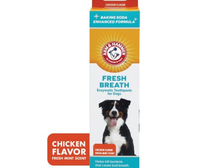 Arm and Hammer Fresh Breath Enzymatic Toothpaste for Dogs Chicken Fashion