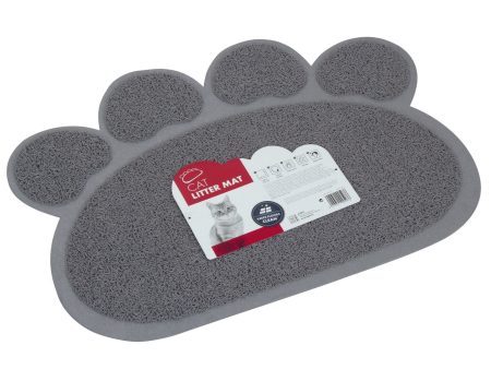 M-Pets Paw Cat Litter Mat Grey Cheap