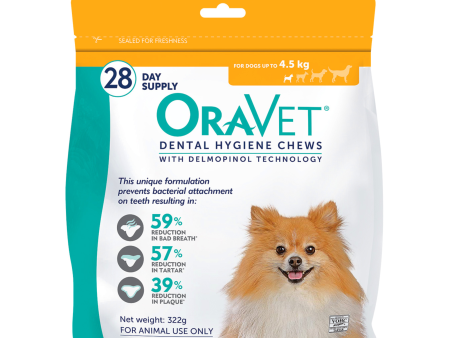 Oravet Plaque & Tartar Control Chews for Extra Small Dogs up to 4.5kg 28 Pack For Cheap