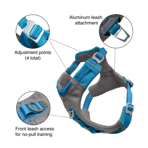 Kurgo Journey Air Dog Harness Black Online now