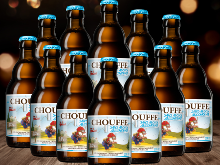 Brasserie D achouffe CHOUFFE Belgian Alcohol-Free Blonde Ale 330ml Bottles - ABV 0.4% (12 Pack) For Discount