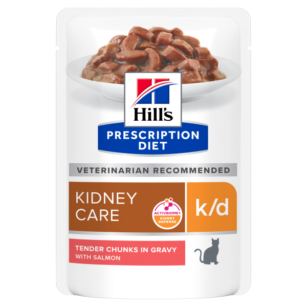 Hill s Prescription Diet k d Kidney Care Salmon Cat Food Pouches 85g x 12 Discount