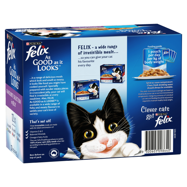 Felix As Good As It Looks Favourite Selection Adult Wet Cat Food 85g x 12 Cheap