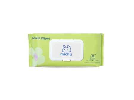 Michu Cotton Bubble Pet Wipes 80 Pack Cheap