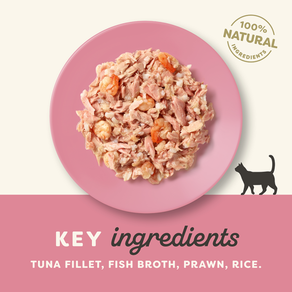 Applaws Natural Wet Cat Tin Tuna & Prawn 70g x 24 Online now