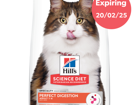 Hill s Science Diet Adult Perfect Digestion Dry Cat Food 1.58kg For Sale