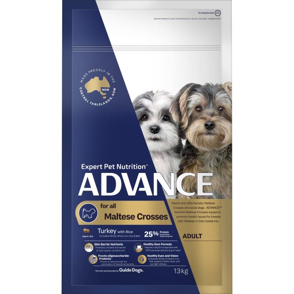 Advance Turkey and Rice Maltese Adult Dog Dry Food 13kg Cheap