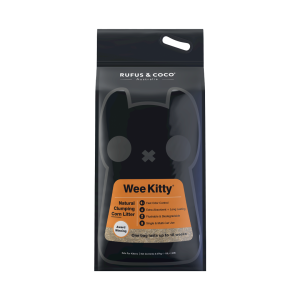 Rufus & Coco Wee Kitty Clumping Corn Cat Litter Online