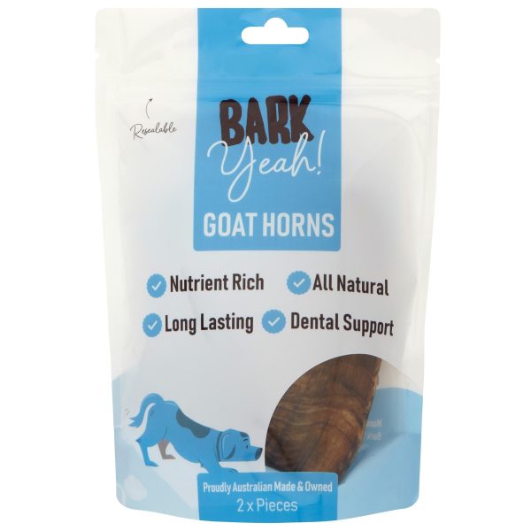 Bark Yeah! Goat Horns Dog Treat 2 Pack For Discount