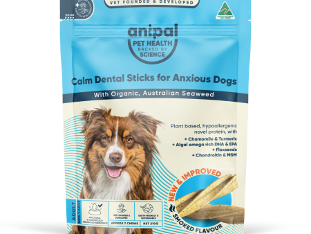 Anipal Calm Dental Sticks for Anxious Dogs Smoked Flavour 210g Cheap