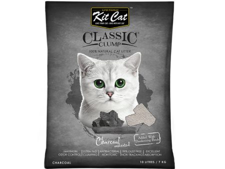 Kit Cat Bentonite Clumping Cat Litter Charcoal 10L Sale