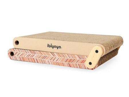 Ibiyaya Fold Out Cardboard Cat Scratcher Cinammon Sale