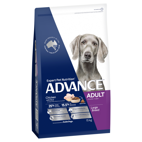 Advance Chicken and Rice Large Breed Adult Dry Dog Food Fashion