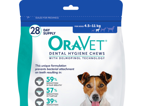 Oravet Plaque & Tartar Control Chews for Small Dogs 4.5-11kg 28 Pack Online Hot Sale