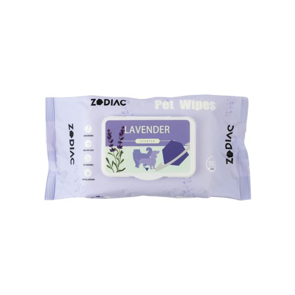 ZODIAC Pet Wipes Lavender 100 Pack Fashion