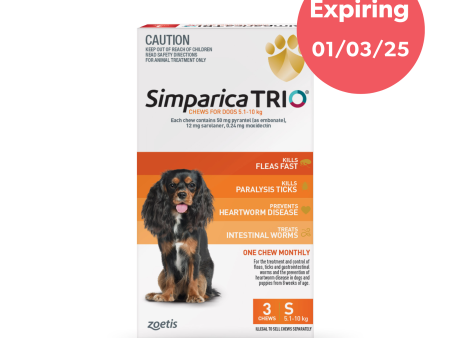 Simparica Trio Small Dog Chews 5.1-10kg For Discount