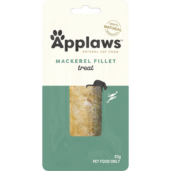 Applaws Wet Cat Whole Mackeral Fillet Treat 30g Hot on Sale