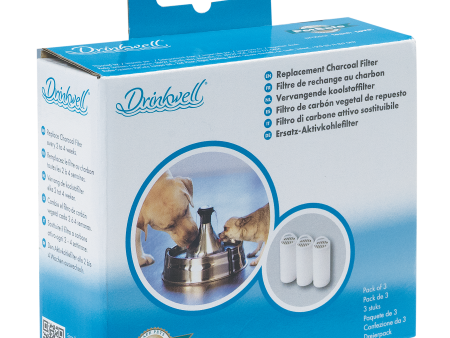 PetSafe DrinkWell Replacement Charcoal Filter 360 Pet Fountains 3 Pack on Sale