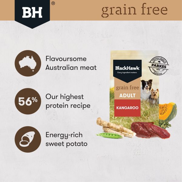 Black Hawk Grain Free Adult Kangaroo Dry Dog Food For Cheap