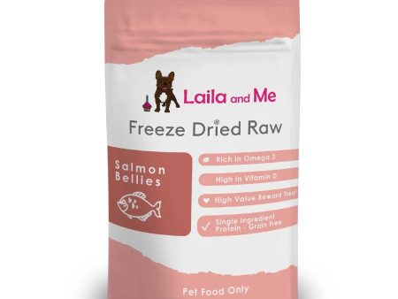 Laila & Me Freeze Dried Raw Salmon Bellies Dog and Cat Treats 60g Supply