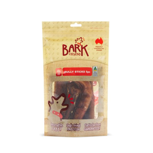 Bark And Beyond Bully Stick Dog Treats 5 Pack For Discount