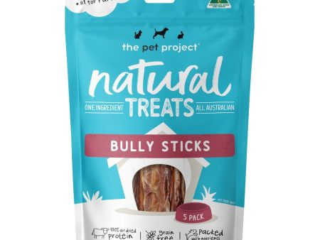 The Pet Project Dog Treat Bully Sticks 5 Pack Hot on Sale