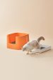 Michu XXL Delux Cat Litter Box with Scoop Coral on Sale