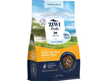 Ziwi Peak Steam & Dried Cage Free Chicken With Whole Mackerel Dry Cat Food Discount