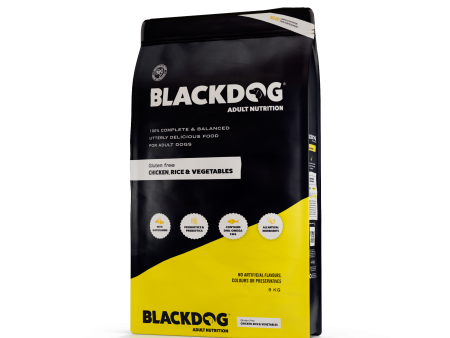 Blackdog Adult Chicken Rice & Vegetables Dry Dog Food 9kg For Discount