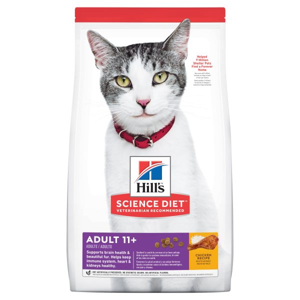 Hill s Science Diet Adult 11+ Senior Dry Cat Food Online