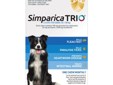 Simparica Trio Medium Dog Chews 10.1-20kg For Discount