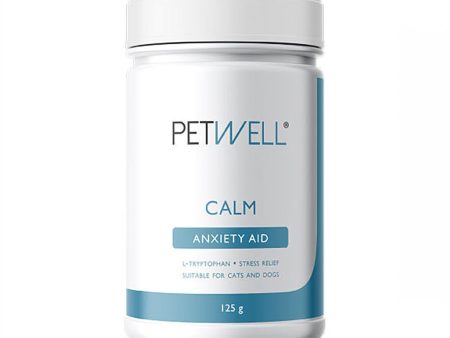 Petwell Calm Dog and Cat Supplement Anxiety Aid 125g Cheap