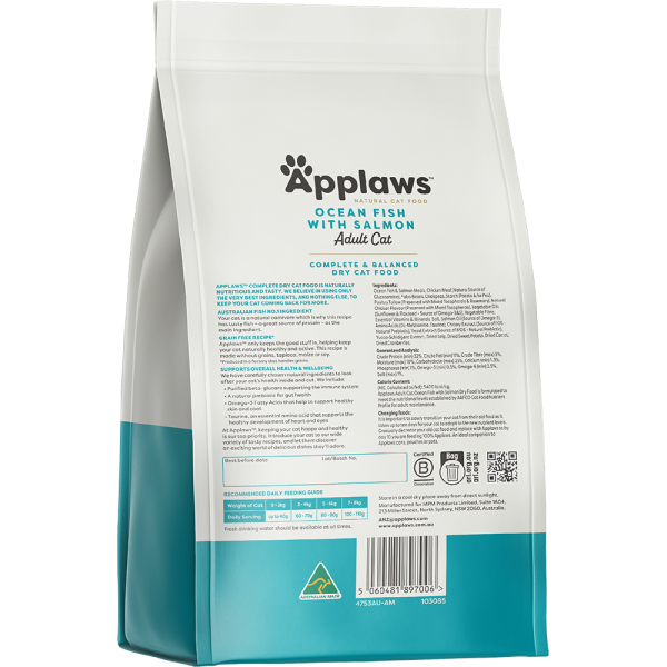 Applaws Natural Dry Cat Food Ocean Fish & Salmon 450g Sale