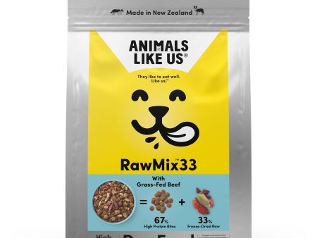 Animals Like Us RawMix33 with Grass-Fed Beef Dog Food 2kg Online Hot Sale