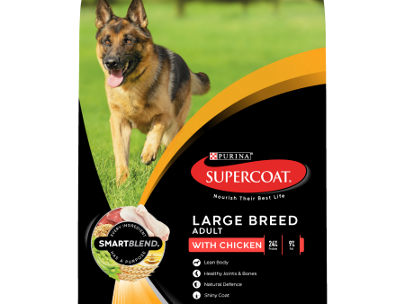 Supercoat Chicken Large Breed Adult Dry Dog Food 18kg Online now