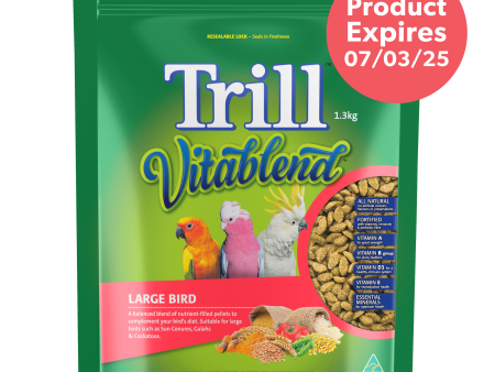 Trill Vitablend Pellets for Large Birds 1.3kg For Sale