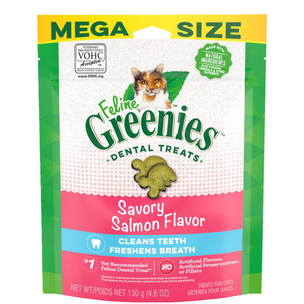 Greenies Cat Dental Health Treats Savory Salmon Cheap