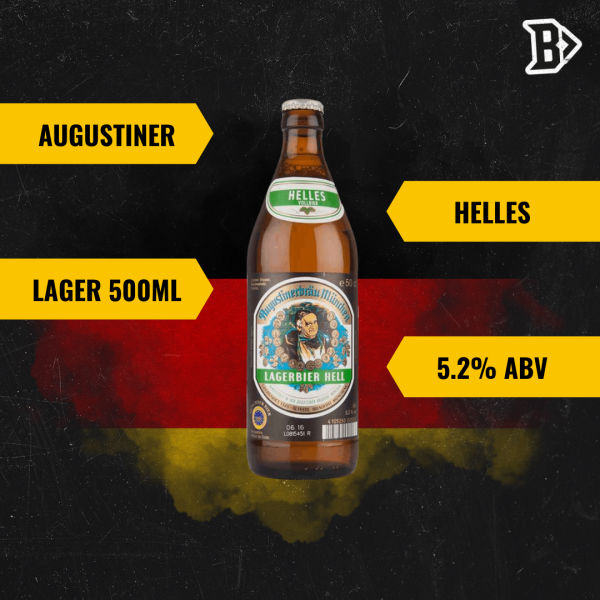 Augustiner Helles German Lager 500ml Bottles - 5.2% ABV (12 Multipack) Cheap