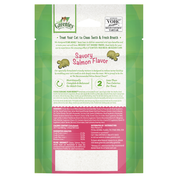 Greenies Cat Dental Health Treats Savory Salmon Cheap