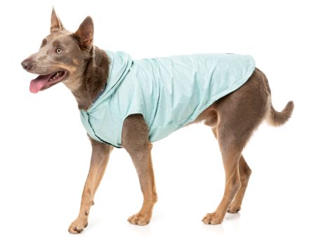 FuzzYard Flipside Dog Raincoat Mint Online Hot Sale