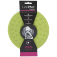 LickiMat Splash Slow Feeder with Suction Cup Dog Mat Green Online now