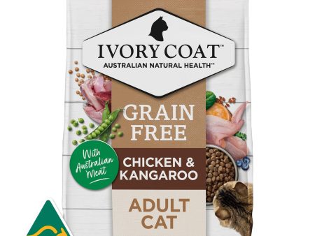 Ivory Coat Adult Grain Free Chicken & Kangaroo Dry Cat Food Online now