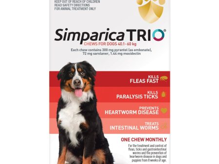 Simparica Trio Extra Large Dog Chews 40.1-60kg Online Sale