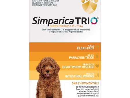 Simparica Trio Puppy Chews 1.3-2.5kg 3 Pack on Sale