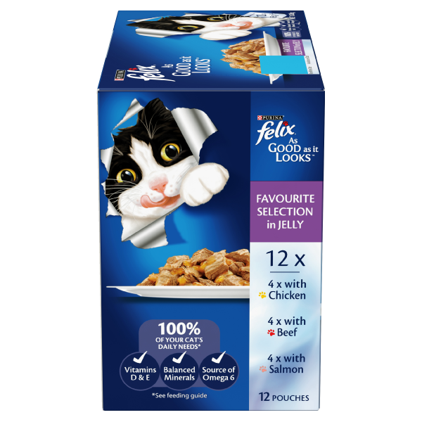 Felix As Good As It Looks Favourite Selection Adult Wet Cat Food 85g x 12 Cheap