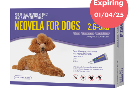 Neovela For Dogs 2.6-5kg 4 Pack For Cheap